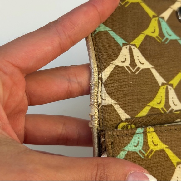 Vera Bradley Vintage Floral Brown Wallet - Picture 5 of 7